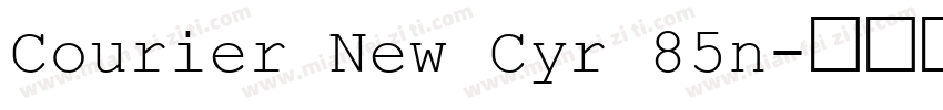 Courier New Cyr 85n字体转换